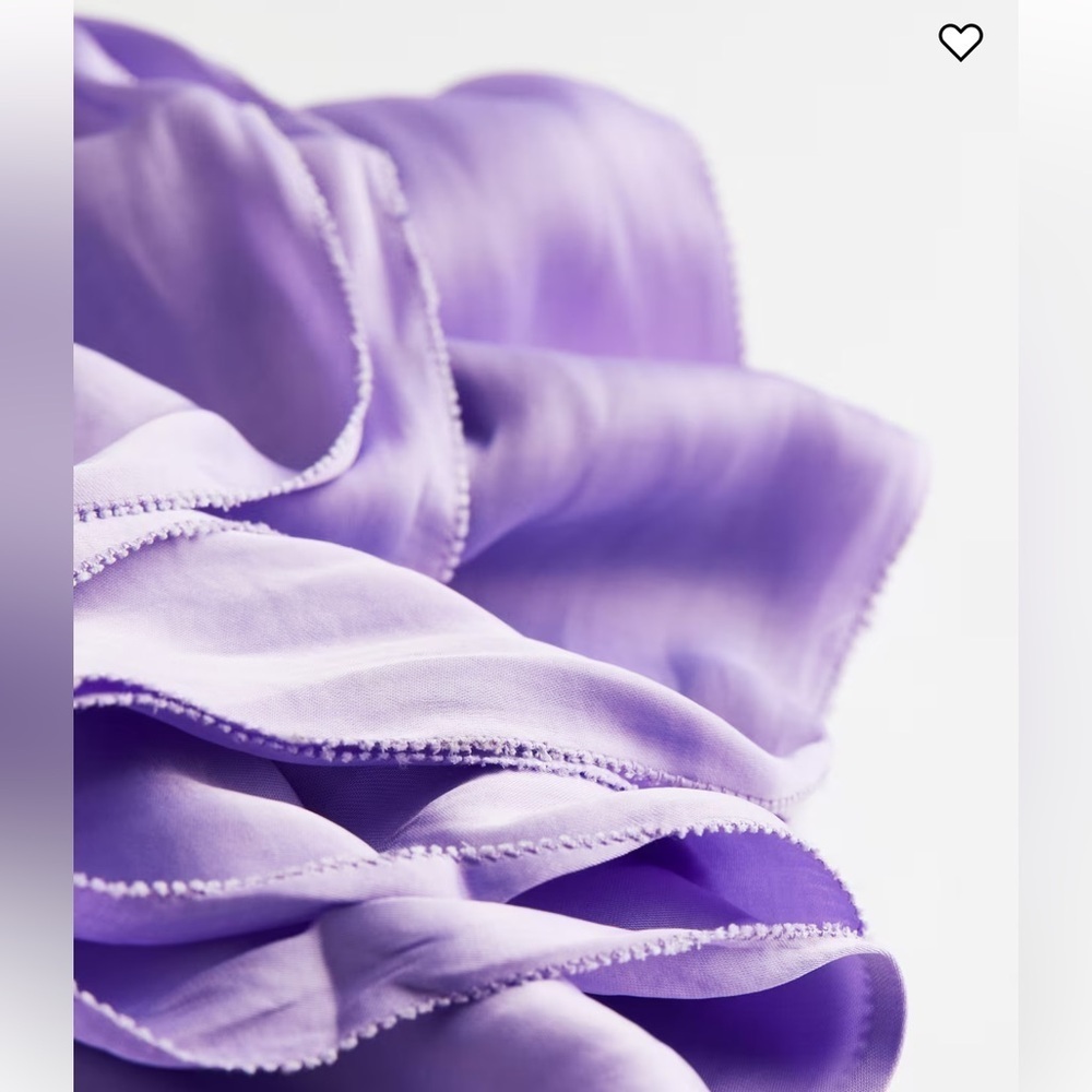 H&M FRILL-TRIMMED SLIP DRESS in Light Purple - Picture 6 of 16